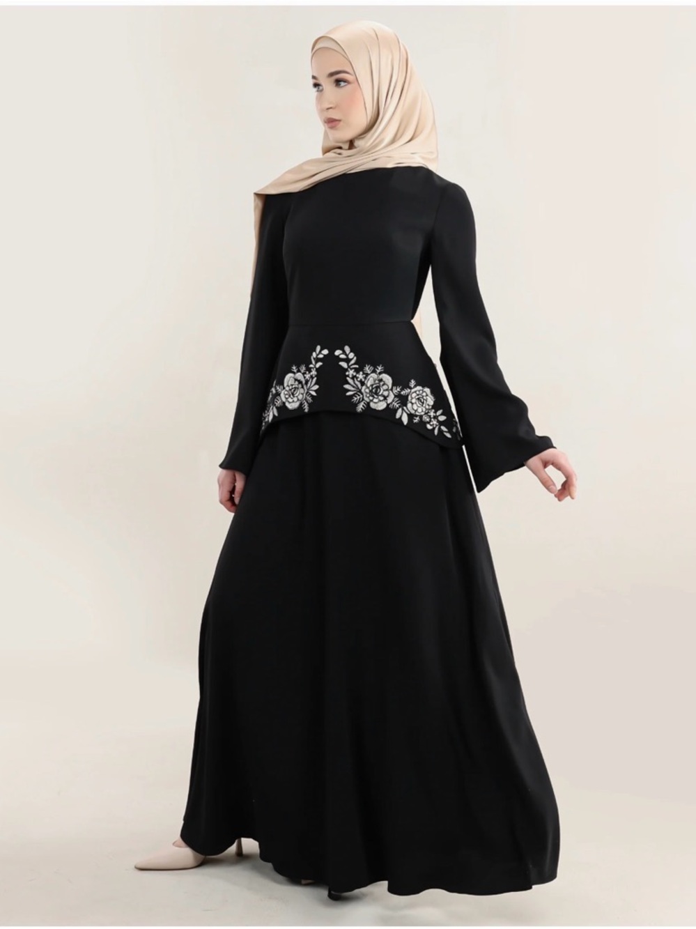 NWT | Batul the Collection Embroidered Modest Dress - Classic Elegance - Picture 5 of 5
